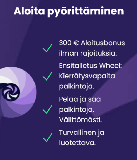 Respin Casino rekisteröitymisbonus Finland